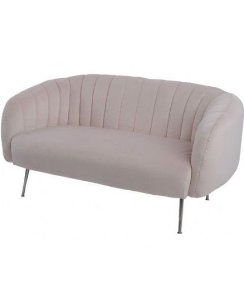  Libra Bardolino Green Velvet Pleated Two Seater Sofa